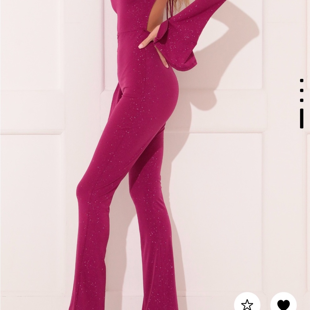 Elegant Magenta Jumpsuit
